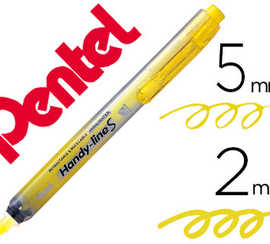 surligneur-pentel-handy-line-s-ratractable-rechargeable-pointe-biseautae-1-3-6mm-corps-encre-jaune