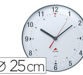 horloge-alba-classic-quartz-ha-ute-pracision-ronde-3-aiguilles-diametre-25cm-pile-1-5v-non-fournie-coloris-gris-fonca