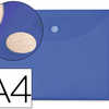 POCHETTE ENVELOPPE LIDERPAPEL POLYPROPYLENE 180 MICRONS A4 297X210MM FERMETURE VELCRO COLORIS BLEU POCHETTE ENVELOPPE LIDERPAPEL POLYPROPYLENE 180 MICRONS A4 297X210MM FERMETURE VELCRO COLORIS BLEU