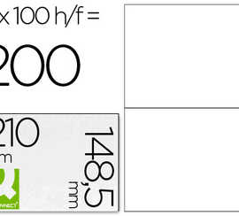 atiquette-adhasive-q-connect-2-10x148-5mm-coins-droits-imprimante-jet-d-encre-laser-copieur-bo-te-100-feuilles-200-unita