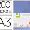PLAT COUVERTURE Q-CONNECT PVC 200 MICRONS A3 RELIEURS SPIRALES PEIGNES ANNEAUX INCOLORE PAQUET 100 UNITAS PLAT COUVERTURE Q-CONNECT PVC 200 MICRONS A3 RELIEURS SPIRALES PEIGNES ANNEAUX INCOLORE PAQUET 100 UNITAS