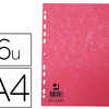 INTERCALAIRE Q-CONNECT CARTE L USTRAE 225G 6 POSITIONS A4 210X297MM INTERCALAIRE Q-CONNECT CARTE L USTRAE 225G 6 POSITIONS A4 210X297MM