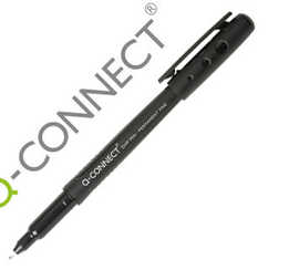 stylo-feutre-q-connect-ohp-pen-permanent-pointe-fine-multi-supports-cd-dvd-plastique-coloris-noir