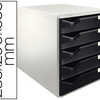 MODULE CLASSEMENT LEITZ 5 TIROIRS COLORIS GRIS/NOIR MODULE CLASSEMENT LEITZ 5 TIROIRS COLORIS GRIS/NOIR