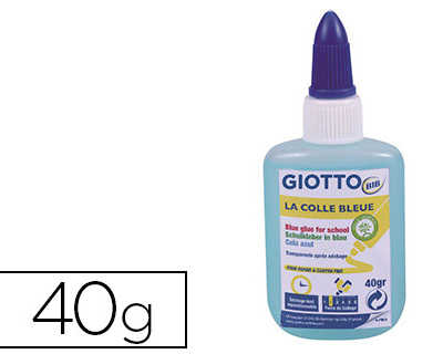 colle-biberon-giotto-papier-carton-fin-facilment-lavable-sans-solvant-coloris-bleu-flacon-40g