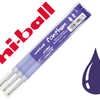 RECHARGE ROLLER UNIBALL FANTHOM THERMOSENSIBLE POINTE 0.7MM ÉCRIRE GOMMER RÉÉCRIRE ENCRE GEL VIOLET SET 3 UNITÉS