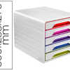 BLOC CLASSEMENT CEP SMOOVE DE 5 TIROIRS PANACHES DIM. 360X288X270MM COLORIS ARTIC BLOC CLASSEMENT CEP SMOOVE DE 5 TIROIRS PANACHES DIM. 360X288X270MM COLORIS ARTIC
