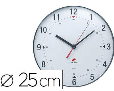 horloge-alba-classic-quartz-ha-ute-pracision-ronde-3-aiguilles-diametre-25cm-pile-1-5v-non-fournie-coloris-gris-fonca