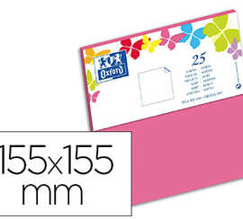 carte-oxford-v-lin-155x155mm-2-40g-coloris-rose-tui-25u