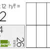 ÉTIQUETTE ADHÉSIVE LIDERPAPEL 26X54MM COLORIS BLANC ÉCRITURE MANUELLE POCHETTE 10 FEUILLES + 2 GRATUITES 720 UNITÉS ÉTIQUETTE ADHÉSIVE LIDERPAPEL 26X54MM COLORIS BLANC ÉCRITURE MANUELLE POCHETTE 10 FEUILLES + 2 GRATUITES 720 UNITÉS