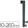 PATÈRE PORTE ALBA PLASTIQUE RÉSISTANT 2 CROCHETS SUPPORTE 20KG/CROCHET 48.5X24X6.5CM INCLUS 1 CINTRE COLORIS NOIR PATÈRE PORTE ALBA PLASTIQUE RÉSISTANT 2 CROCHETS SUPPORTE 20KG/CROCHET 48.5X24X6.5CM INCLUS 1 CINTRE COLORIS NOIR