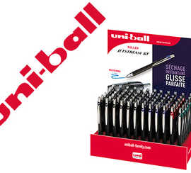 pr-sentoir-de-72-rollers-uniball-jetstream-rt-1mm-assortis