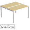 BENCH PAPERFLOW 2 PERSONNES PL ATEAU 80X140CM PIEDS ACIER APOXY BLANC PLATEAU HÊTRE BENCH PAPERFLOW 2 PERSONNES PL ATEAU 80X140CM PIEDS ACIER APOXY BLANC PLATEAU HÊTRE