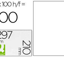 atiquette-adhasive-q-connect-2-10x297mm-coins-arrondis-imprimante-jet-d-encre-laser-copieur-bo-te-100-feuilles-100-unita