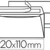 ENVELOPPE BLANCHE LA COURONNE OFFICE DL 110X220MM 80G ADHASIVE FENÊTRE OUVERTURE FACILE BOÎTE 500 UNITAS