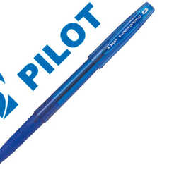 stylo-bille-pilot-super-grip-g-cap-pointe-fine-coloris-bleu
