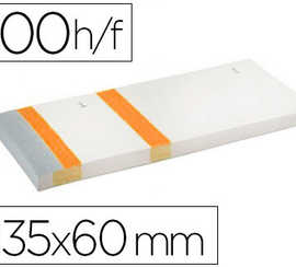 bloc-vendeur-liderpapel-2-coup-ons-datachables-100-feuilles-60x135mm-papier-blanc-bande-couleur-coloris-orange