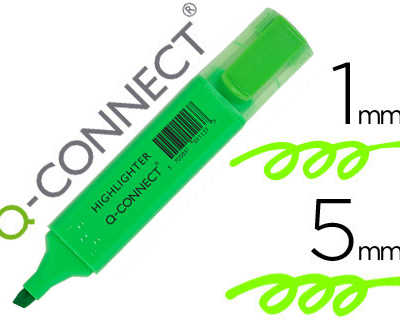 surligneur-q-connect-traca-2-5-mm-pointe-biseautae-couleurs-aclatantes-vert