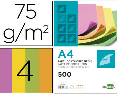 papier-couleur-naon-liderpapel-multifonction-a4-75g-4-coloris-assortis-naons-jaune-orange-rose-vert-500f