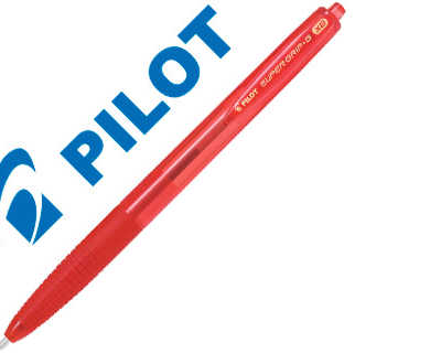 stylo-bille-pilot-super-grip-g-r-tractable-pointe-extra-large-coloris-rouge