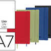 CARNET LIDERPAPEL COUVERTURE SIMILI CUIR ENCOLLÉE A7 7,4X10,5CM 70G 240 PAGES UNI FERMETURE ÉLASTIQUE COLORIS ASSORTIS CARNET LIDERPAPEL COUVERTURE SIMILI CUIR ENCOLLÉE A7 7,4X10,5CM 70G 240 PAGES UNI FERMETURE ÉLASTIQUE COLORIS ASSORTIS