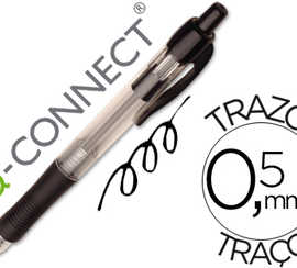 stylo-bille-q-connect-ratracta-ble-acriture-moyenne-0-7mm-encre-classique-clip-grip-prahension-couleur-encre-noire