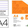 BLOC-NOTES LIDERPAPEL 100 FEUILLES ENCOLLÉES 100G A4 100 G/M2 LIGNÉ HORIZONTAL MARGE 4 TROUS BLOC-NOTES LIDERPAPEL 100 FEUILLES ENCOLLÉES 100G A4 100 G/M2 LIGNÉ HORIZONTAL MARGE 4 TROUS