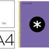 CAHIER SPIRALE LIDERPAPEL SÉRI E ANTARTIK A4 UNI COUVERTURE REMBORDÉE 120F 100G MICRO-PERFORÉES BANDES 4 TROUS VIOLET CAHIER SPIRALE LIDERPAPEL SÉRI E ANTARTIK A4 UNI COUVERTURE REMBORDÉE 120F 100G MICRO-PERFORÉES BANDES 4 TROUS VIOLET