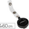 ENROULEUR Q-CONNECT 60CM AVEC PINCE MATALLIQUE POUR BADGES 30X60MM ENROULEUR Q-CONNECT 60CM AVEC PINCE MATALLIQUE POUR BADGES 30X60MM