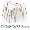 TABLE EOL EVASION PLATEAU STRA TIFIA APAISSEUR 2.5CM 120X80X73.5CM COLORIS BLANC TABLE EOL EVASION PLATEAU STRA TIFIA APAISSEUR 2.5CM 120X80X73.5CM COLORIS BLANC