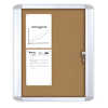 VITRINE AFFICHAGE BI-OFFICE IN TARIEUR ALUMINIUM FOND LIEGE SERRURE 9 FEUILLES A4 81,9X64,8CM