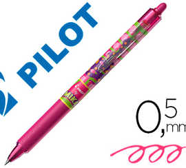 roller-pilot-frixion-ball-clicker-0-7-mika-dition-limit-e-serpent-criture-moyenne-0-5mm-encre-rose-effa-able