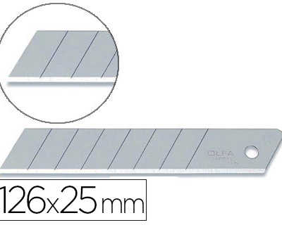 lame-rechange-olfa-cutter-18mm-acier-inoxydable-atui-10-unitas