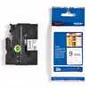 Brother TZeN221 Ruban 9mm Noir/Blanc Brother TZeN221 Ruban 9mm Noir/Blanc