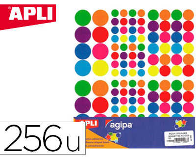 gommette-maxi-apli-agipa-ronde-coloris-assortis-256-unitas