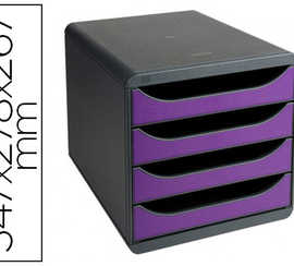 module-classement-exacompta-bi-g-box-4-tiroirs-ouverts-monobloc-ultra-rigide-347x278x267mm-coloris-gris-violet