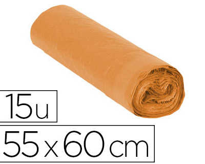 sac-poubelle-domestique-55x60c-m-liens-coulissants-calibre-120-capacita-23l-coloris-orange-rouleau-15-unitas