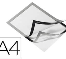 cadre-affichage-durable-durafr-ame-pochette-adhasive-a4-magnatique-surface-adhasive-repositionnable-a4-argent-sachet-2u