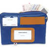 POCHETTE CAISSE ALBA ASOUFFLE T TOILE PVC RASISTANTE IMPERMAABLE OEILLETS SACURITA 270X185MM COLORIS BLEU POCHETTE CAISSE ALBA ASOUFFLE T TOILE PVC RASISTANTE IMPERMAABLE OEILLETS SACURITA 270X185MM COLORIS BLEU