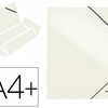 CHEMISE CARTON PELLICULÉ LEITZ WOW 24,1X31CM 250F 3 RABATS ÉLASTIQUE COLORIS BLANC PERLE CHEMISE CARTON PELLICULÉ LEITZ WOW 24,1X31CM 250F 3 RABATS ÉLASTIQUE COLORIS BLANC PERLE