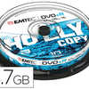 DVD+R EMTEC RÉINSCRIPTIBLE 4.7GB VITESSE 16X TOUR 10 UNITÉS