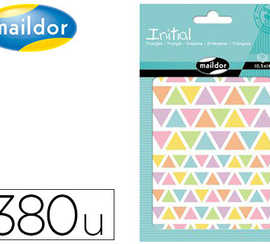 gommette-maildor-initial-trian-gle-105x160mm-coloris-pastel-et-vifs-4-planches-sachet-380-unitas