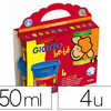 GOUACHE DOIGT GIOTTO BE-BE COL ORIS BRILLANTS ASSORTIS BASE EAU POT 150ML SET 4 UNITAS GOUACHE DOIGT GIOTTO BE-BE COL ORIS BRILLANTS ASSORTIS BASE EAU POT 150ML SET 4 UNITAS