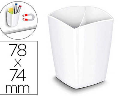 pot-acrayons-magnatique-cep-g-loss-tonic-2-compartiments-polystyrene-antichoc-bonne-stabilita-rectangulaire-blanc