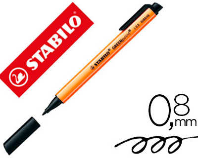 stylo-feutre-stabilo-greenpoin-t-plastique-recycla-acriture-large-0-8mm-pointe-robuste-clip-coloris-noir