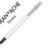 STYLO-PLUME CARAN D'ACHE 840 POP LINE PLUME MOYENNE CORPS ALUMINIUM COLORIS BLANC AVEC ÉTUI STYLO-PLUME CARAN D'ACHE 840 POP LINE PLUME MOYENNE CORPS ALUMINIUM COLORIS BLANC AVEC ÉTUI