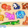 PUZZLE ANDREUTOYS EN BOIS LA JUNGLE 8 PIÈCES PUZZLE ANDREUTOYS EN BOIS LA JUNGLE 8 PIÈCES