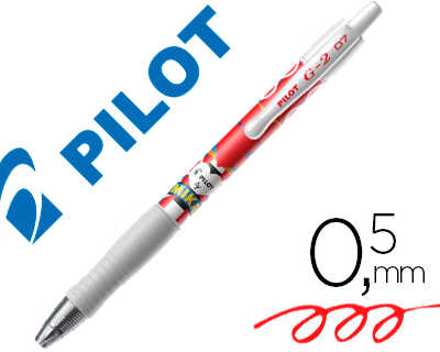 stylo-bille-pilot-g2-7-mika-dition-limit-e-coeur-criture-moyenne-encre-gel-r-tractable-corps-translucide-rouge