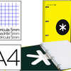 CLASSEUR LIDERPAPEL ANTARTIK REMBORDÉ 4 ANNEAUX RONDS 25MM FEUILLET MOBILE A4 QUADRILLAGE 5MM COLORIS JAUNE CLASSEUR LIDERPAPEL ANTARTIK REMBORDÉ 4 ANNEAUX RONDS 25MM FEUILLET MOBILE A4 QUADRILLAGE 5MM COLORIS JAUNE