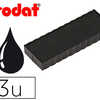 RECHARGE TAMPON TRODAT 4813/48 17/48313/4917 NOIR BLISTER 3 UNITAS